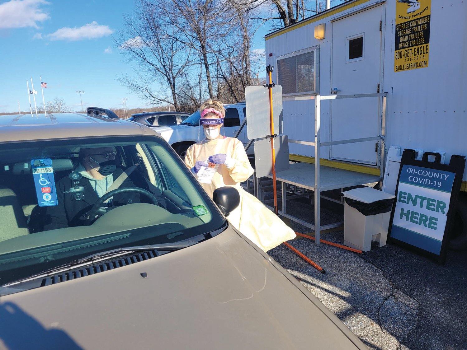 FREE TESTS: Tri-County Community Action Agency will staff the testing trailer in the high school parking lot, Monday through Friday, 9-11 a.m. and 2-4 p.m. Those who would like an appointment at the free test trailer need to call 401-519-1940.